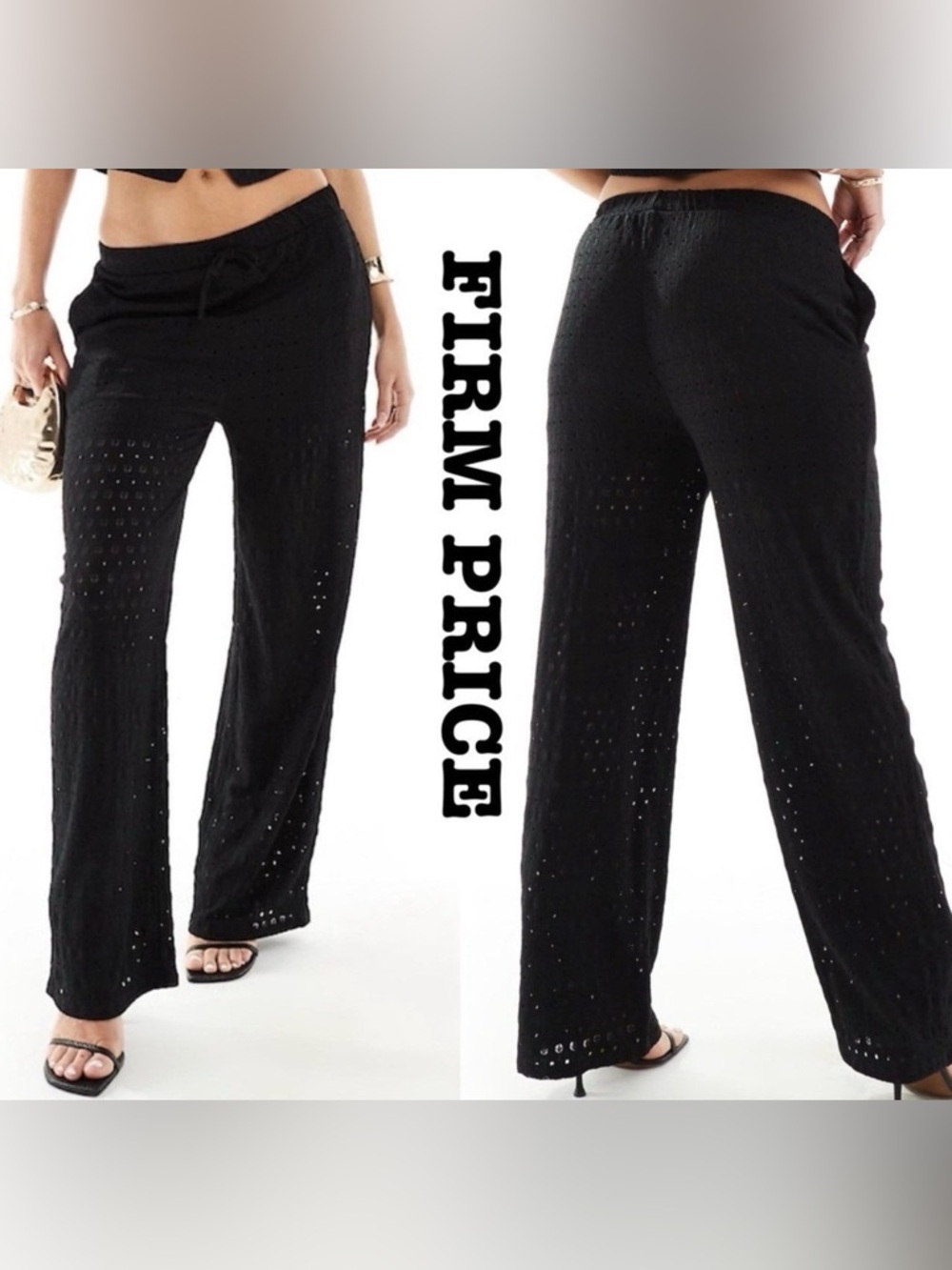 Stylish Wide Leg Crochet Pants